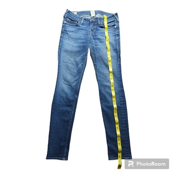 True Religion Women's Jeans Color Blue Size 28 Style Number Stella Mid-Rise - Picture 2 of 10